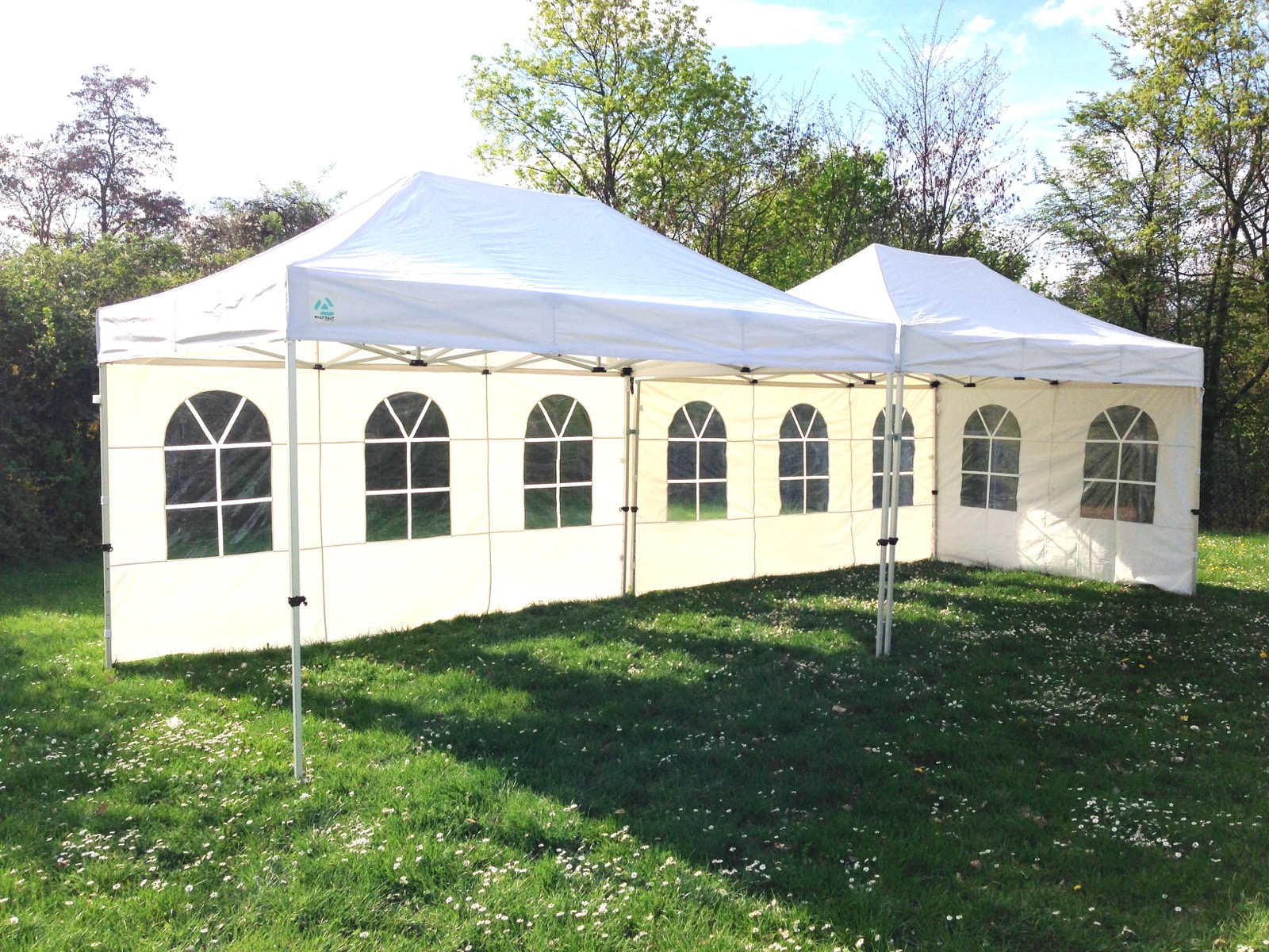 Kombiniertes Faltzelt 3 × 9 m