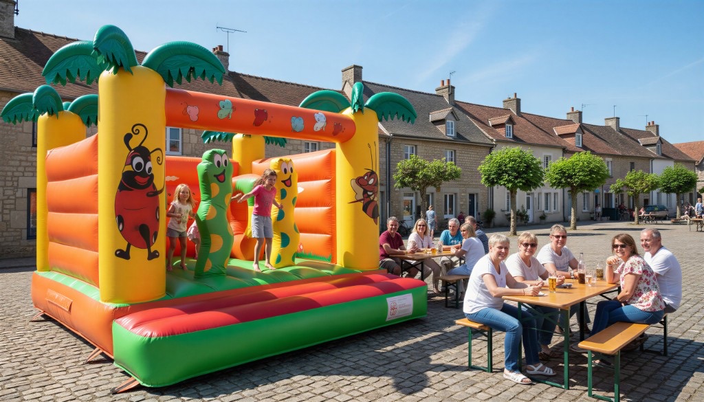 Hüpfburg KidzzFun im Einsatz auf einem Fest